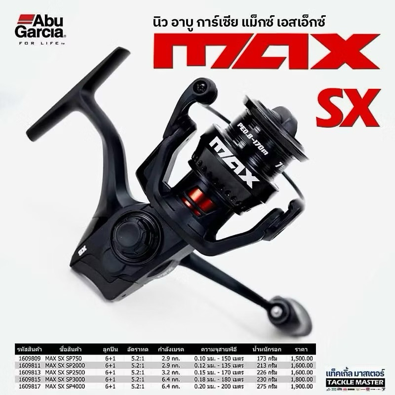 Abu GARCIA Original 2024 ใหม่ Max SX Spinning Fishing Reel