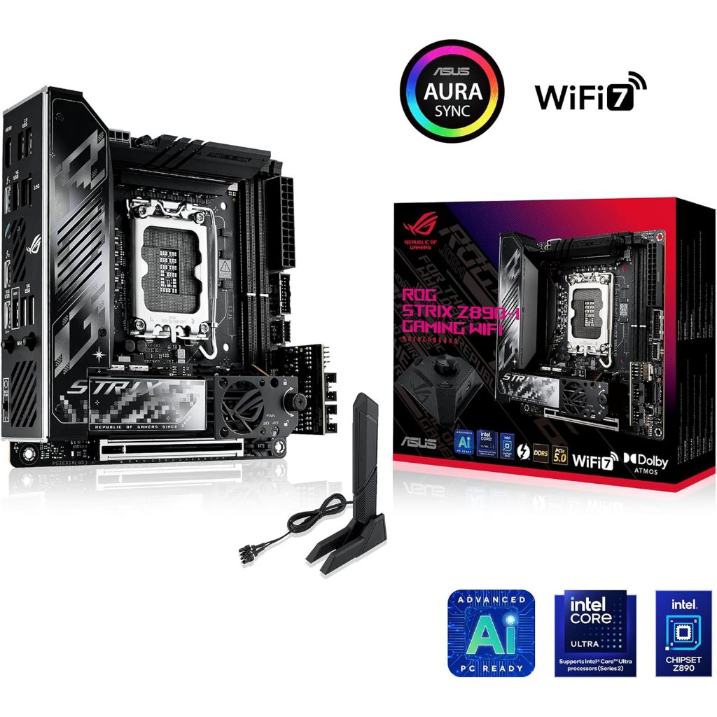 MAINBOARD (เมนบอร์ด) ASUS ROG STRIX Z890-I GAMING WIFI (INTEL SOCKET 1851 DDR5 MINI-ITX)