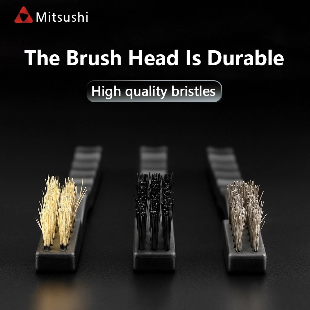 Mitsushi แปรงขัดสนิม 3 ชิ้น 7 นิ้ว ไนลอน+ทองเหลือง+สแตนเลส thumbnail 7
