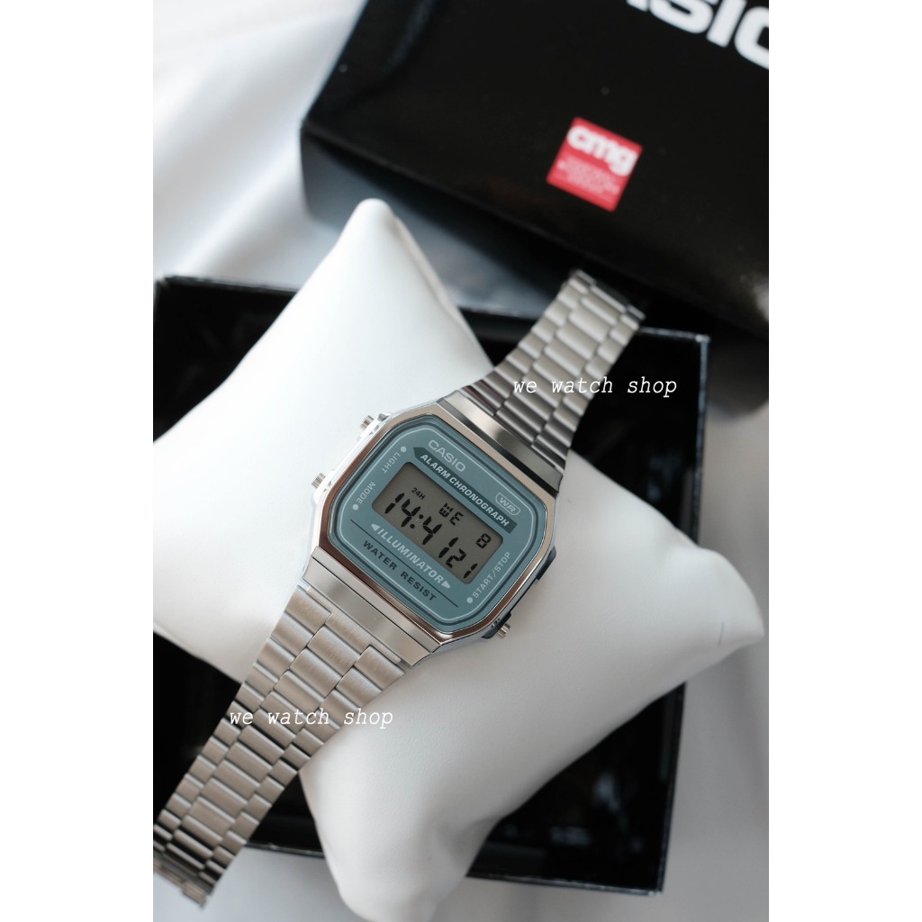 รับประกันศูนย์ไทย CMG CASIO A168WGG-1ADF A168WGG-1BDF A168WEMB-1BDF  a168 a-168  สินค้าใหม่ ของเเท้