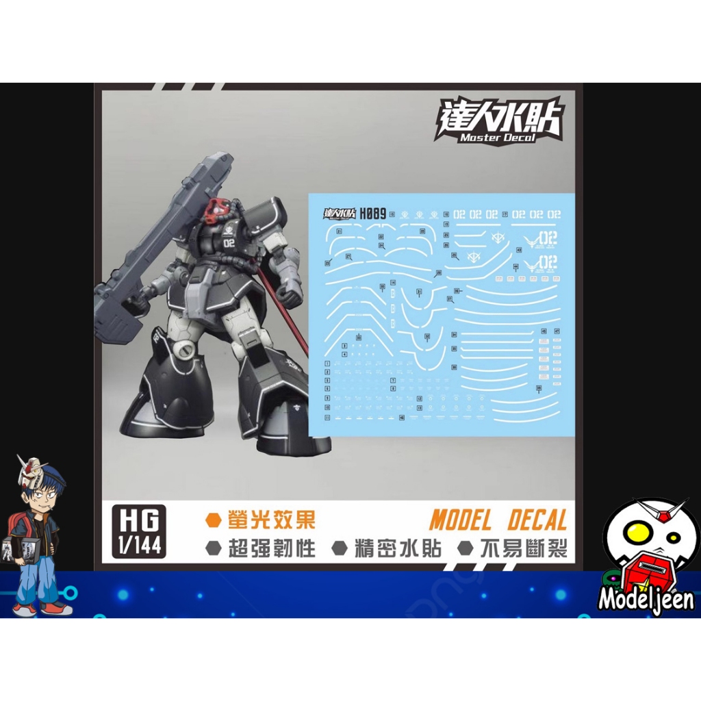 (Master Decal) Water Decal H089 HG1/144 Dom Test Prototype – โปรปัง