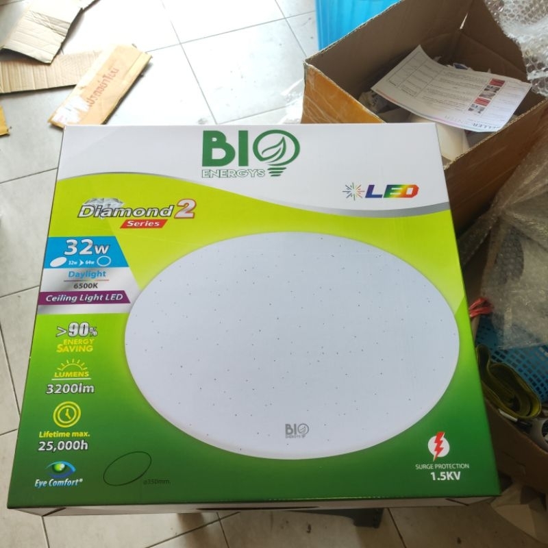 โคมซาลาเปา โคมไฟเพดาน CELLING LIGHT LED BIOBLUB ไบโอบับ 32W daylight และ warmwhite