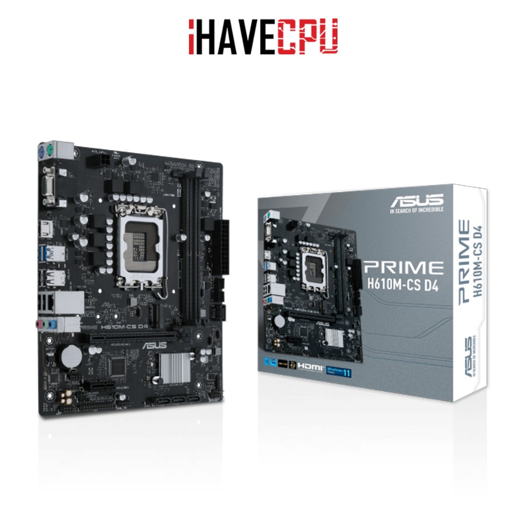 เมนบอร์ด (mainboard) iHAVECPU(1700) ASUS PRIME H610M-CS D4