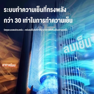 PANSON พัดลม พัดลมทาวเวอร์ ฟอกอากาศ 3 ระดับ เสียงเบา แช่เย็นอย่างรวดเร็ว Tower Fan พัดลมตั้งโต๊ะ พัดลมตั้งพื้นอัจฉริยะ