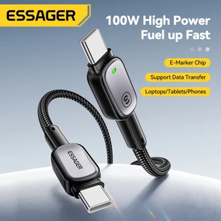 Essager PD100W Type-C to Type-C สายชาร์จข้อมูลเร็ว ชิป E-Marker ในตัว for samsung oppo xiaomi