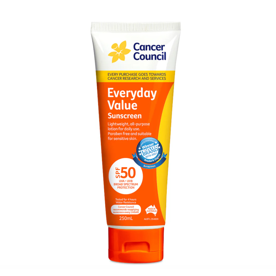 ใช้โค้ดลด✅Cancer Council Everyday Sunscreen SPF50+ uva uvb ขนาด1ลิตร,500ml,250ml,110ml. - รูปที่ 3
