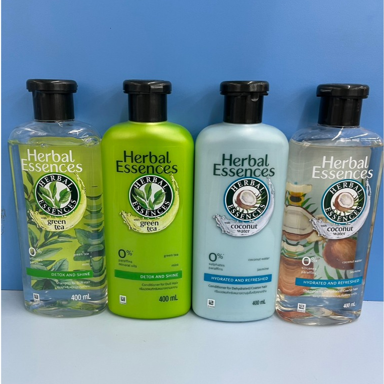 Herbal Essences  แชมพูและครีมนวด มี3 สูตร ปริมาณสุทธิ 400 มล.