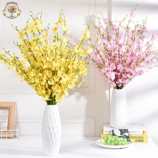 กล้วยไม้ เต้นรำ 97cm โกลเด้นโรส สีเหลือง ของแต่งห้อง งานแต่งงาน ตกแต่งบ้าน พร็อบถ่ายรูป