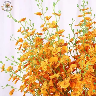 กล้วยไม้ เต้นรำ 97cm โกลเด้นโรส สีเหลือง ของแต่งห้อง งานแต่งงาน ตกแต่งบ้าน พร็อบถ่ายรูป