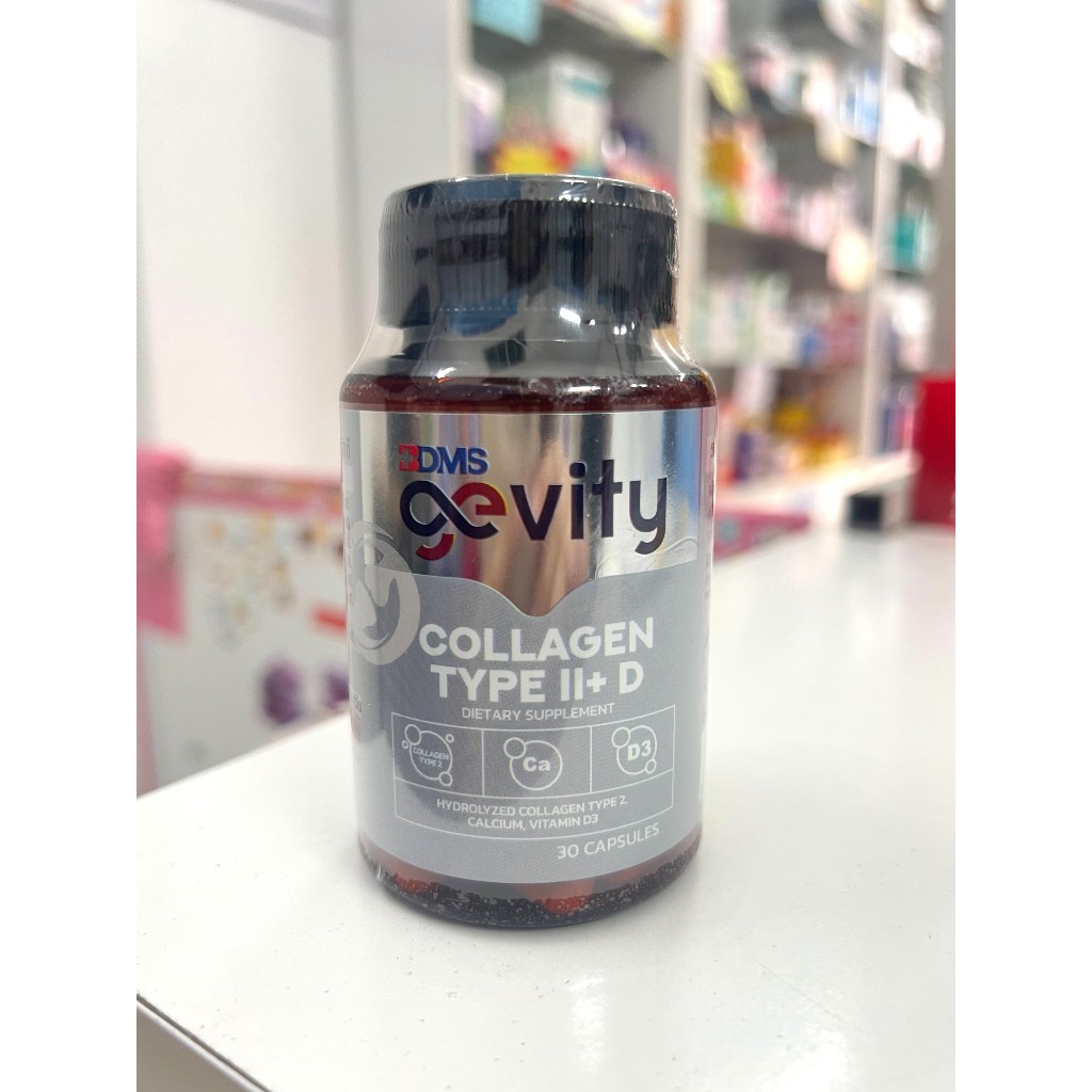 gevity COLLAGEN Type II+ D จีวิตี้ คอลลาเจน ไทพ์ ทู พลัส ดี ขนาด 30 แคปซูล