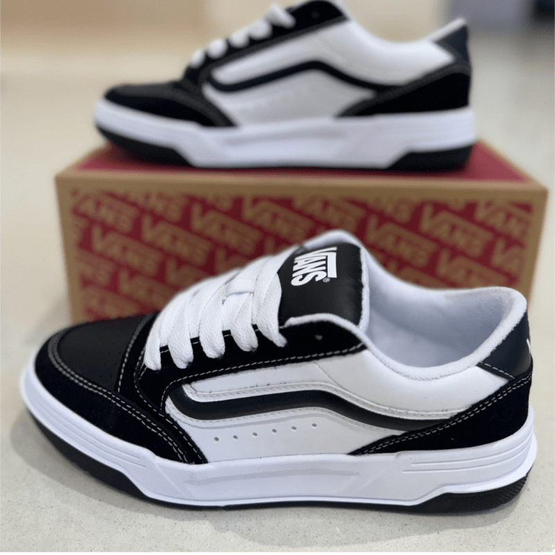 🔥ของแท้100%🔥 Vans Hylane ShoeBLACK/WHITE/GUM รองเท้าผ้าใบ ไฮเลน ชาย หญิง 👟น้ำหนักเบา​  ใส่สบาย