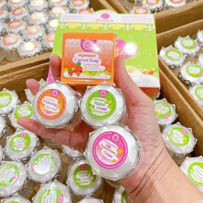 แบบแยก ครีมแพรวาไวท์ แพ็คเกจใหม่ ขนาด12กรัม