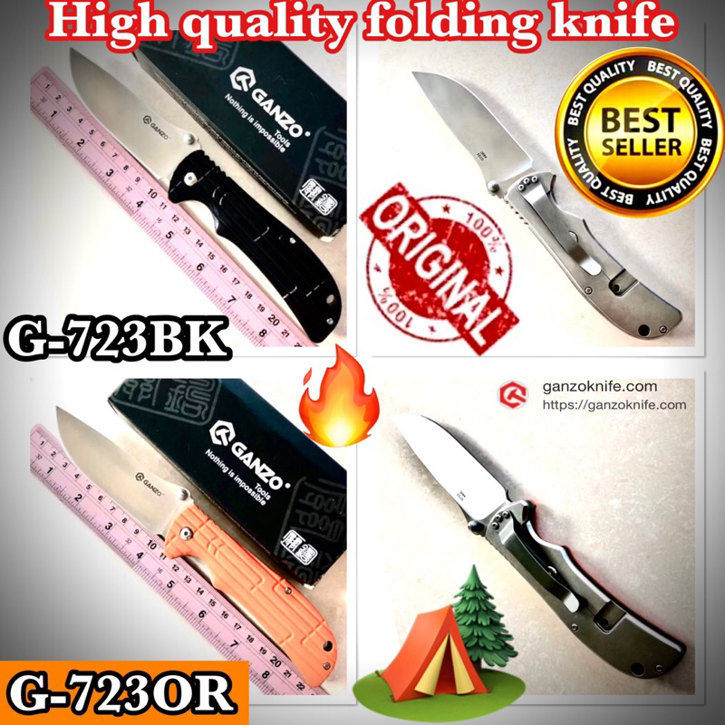 High quality folding knife GANZO G-723 for collection and use camping 🏕️