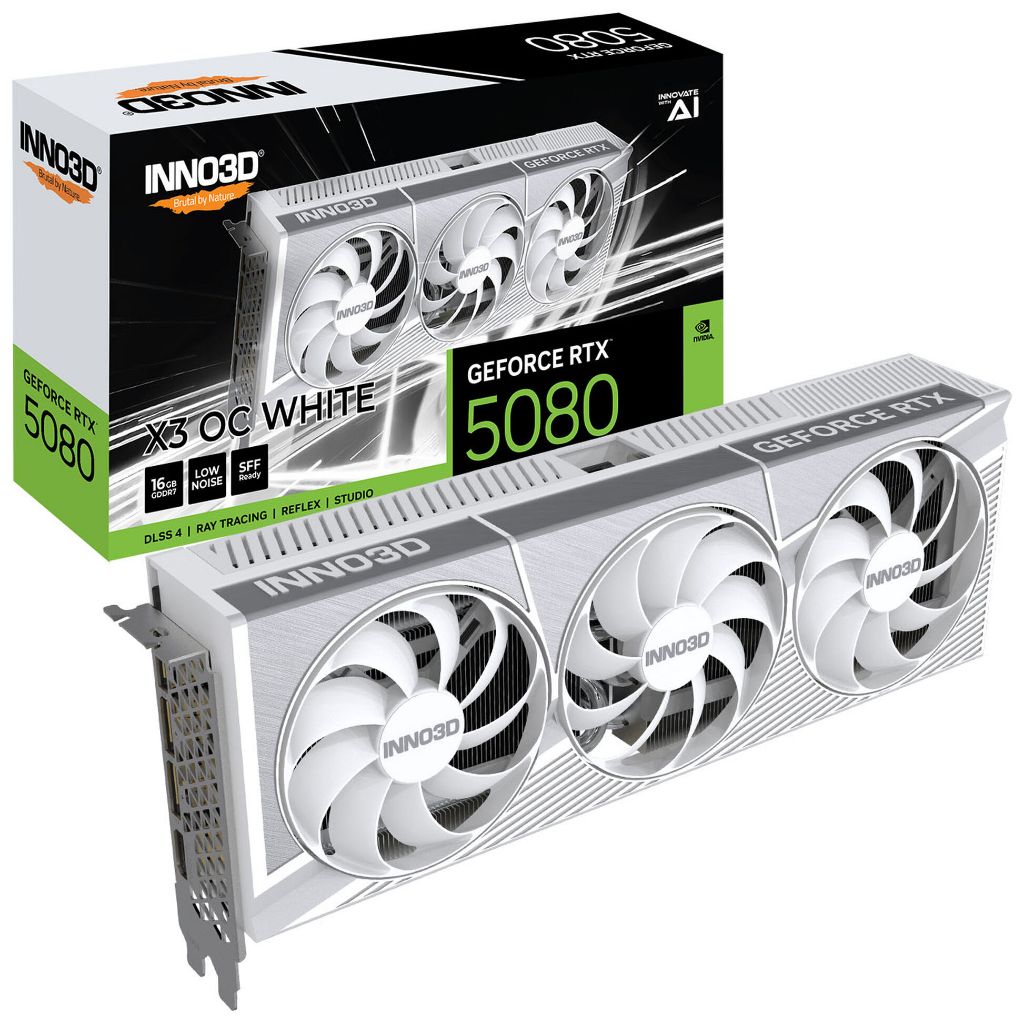 INNO3D RTX5080 X3 OC WHITE 16GB GDDR7