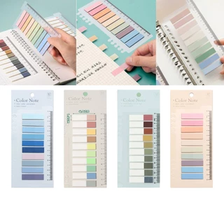 200ชิ้น sticker note ที่คั่นหนังสือ กระดาษโน๊ตมีกาว กันน้ำ สีสวย เน้นข้อความสำคัญ โพสอิท