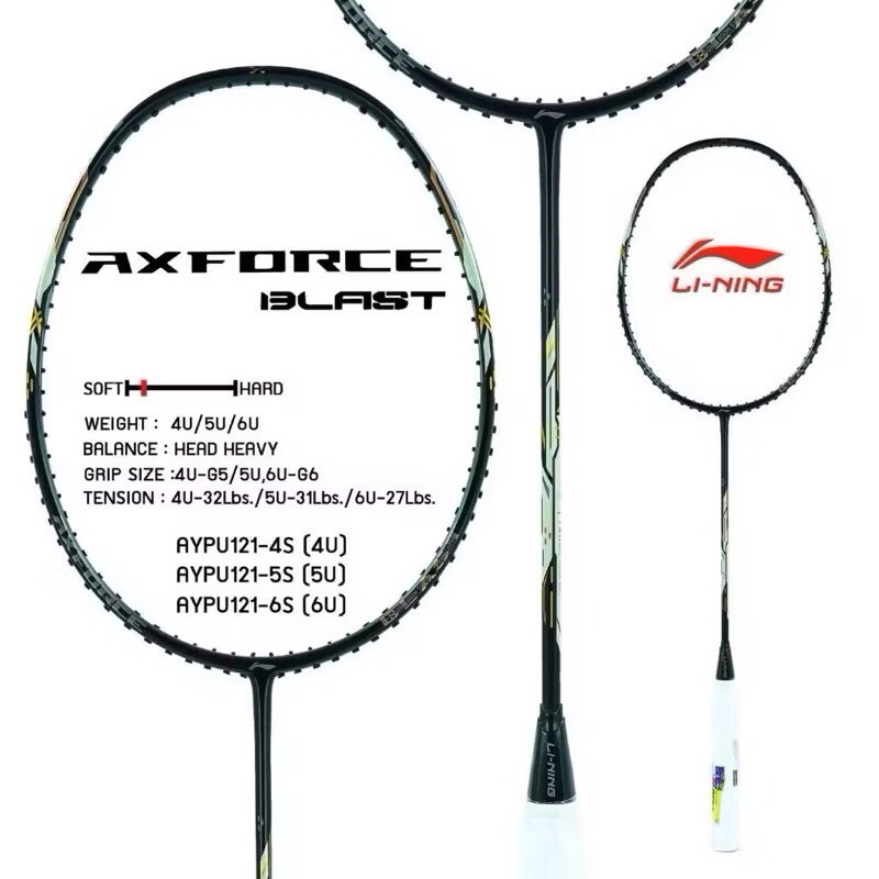 🧨🧨ไม้แบด LINING รุ่น AxForce BLAST💥 | Li-ning Badminton racket แถมเอ็น กริป และซอง ประกันไทย 100%