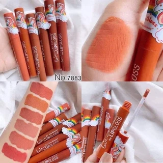 7883-03A Kiss Beauty ยูนิคอร์น ลิปกลอสเนื้อแมตต์ สีโทนนู้ด6สีนู้ด พิกเม้นเข้มข้น เนื้อบางเบา ติดทน