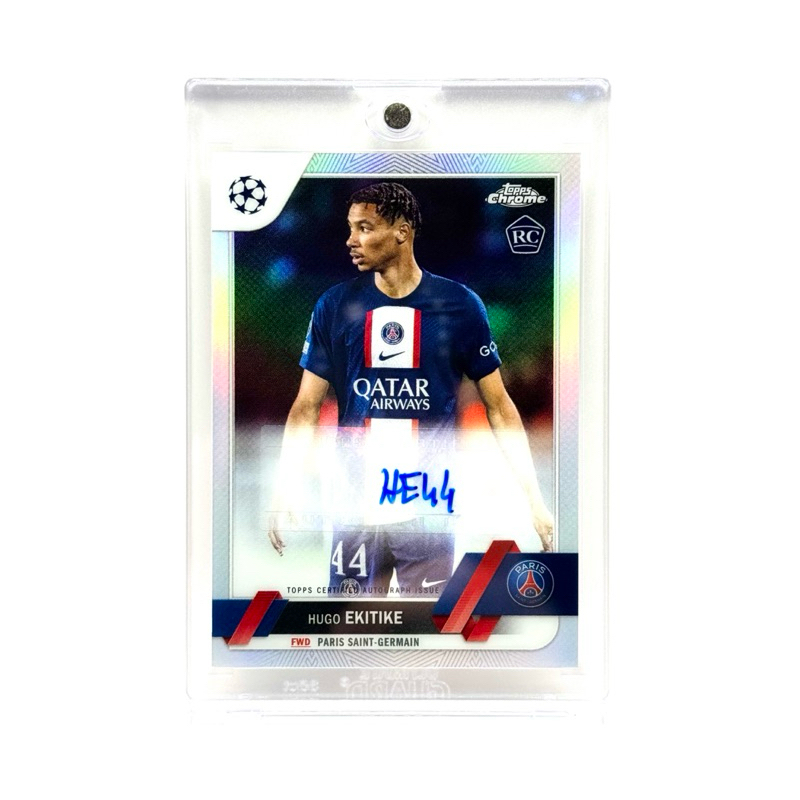 Topps Chrome UCC 22/23 Hugo Ekitike Paris Saint-Germain RC Chrome Autograph