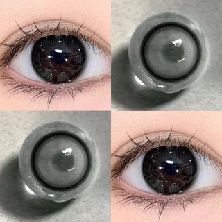 【0.00-6.00】Midroo เลนส์ค่าสายตาสั้น Black Ring ตาโต บิ๊กอาย เลนส์แฟชั่น -14.0mm