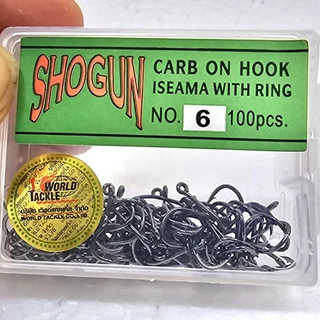 เบ็ดโชกุน SHOGUN กล่องเขียว ทรงอิเซม่า ตัวหนา หน้าบิด ตะขอเบ็ด ดวงเบ็ดตกปลา ดวงเบ็ด ตกปลา