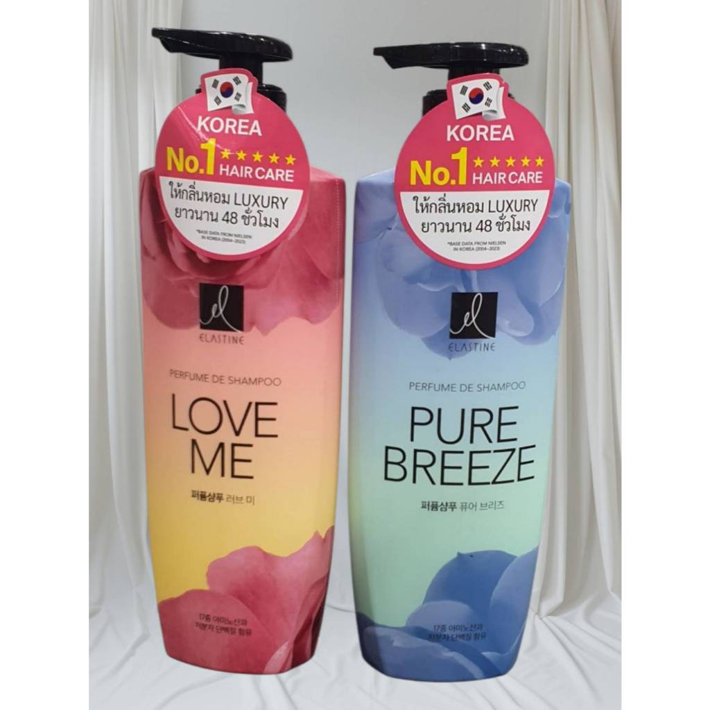 Elastin อีลาสติน แชมพูกลิ่นหอมเลิฟ มี/เพียว บรีซ 600 มล.Elastin shamoop (Love Me/Puer Breze)