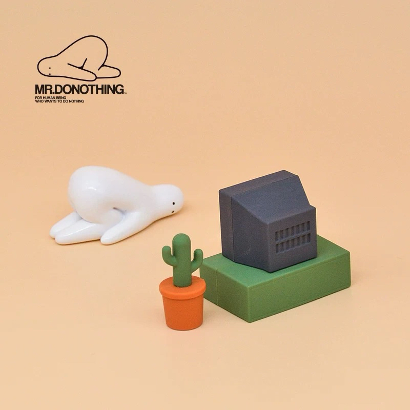 (Live/วีดิโอลด100฿) กล่องสุ่ม 🛏️ Mr.Donothing Home Series Blind Box