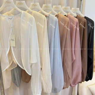 Angel Crop Top - เสื้อคลุมครอป ซีทรู จั๊มปลายแขน MT.STDO Clothing Women ผู้หญิง