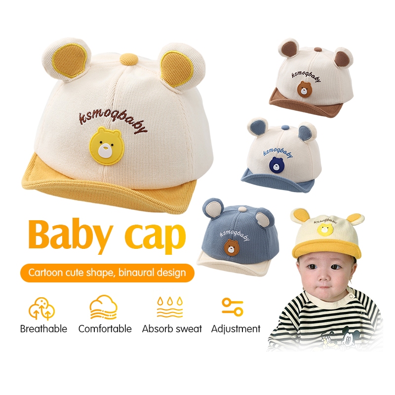 หมวกเบสบอลเด็ก หมวกเด็ก 6-24เดือน รอบหัว45-50cm หมวกแฟชั่น