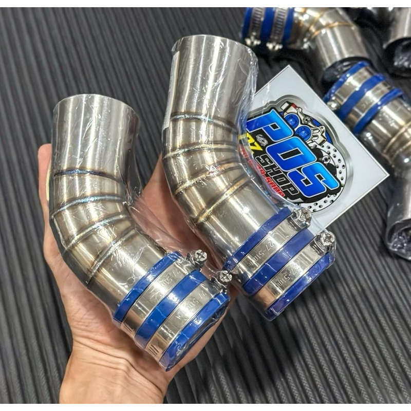ท่อกรองอากาศ เลส Lead Giorno 4V คอเดิม คอย่น พร้อมส่ง เลส304 แท้ เท่านั้น