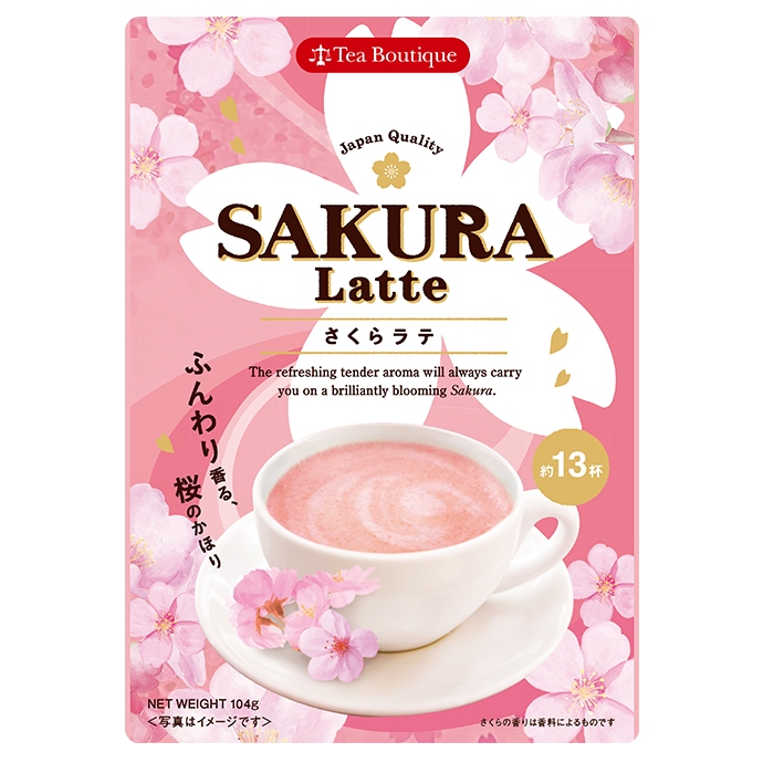 【Spring Limited】SAKURA Latte Powder – 104g / About 13 Cups – Made in Japan – Direct from Japan｜ซากุระลาเต้ผง 104 กรัม – ประมาณ 13 แก้ว – ผลิตในญี่ปุ่น – จัดส่งตรงจากญี่ปุ่น