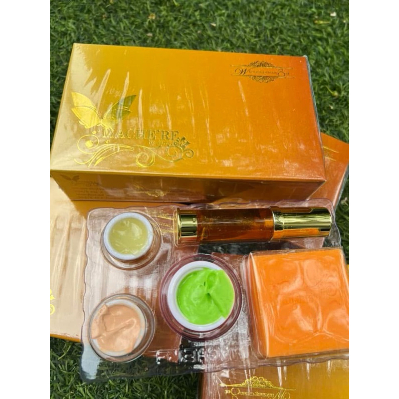 MACHE'RE Whitening เซทครีมหน้าใส by Jumi (กล่องทอง)ครีมมาเชอรี่ส่งตรงจากบริษัทของแท้