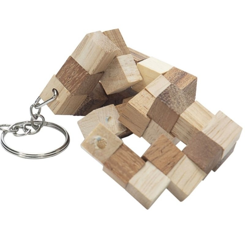 พวงกุญแจเกมส์ไม้ เกมส์เต๋างูแบบสลับสี ของเล่นไม้ ของที่ระลึก