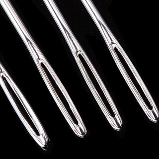 เข็มถักครอสติส 9pcs แฮนด์เมด ขนาดใหญ่ DIYเครื่องมือบิ๊กอาย เข็ม สแตนเลส