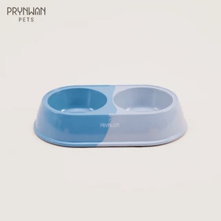 PRYNWAN Pets - Double Bamboo Bowl ชามอาหารสัตว์เลี้ยง ขนาด 200 ML