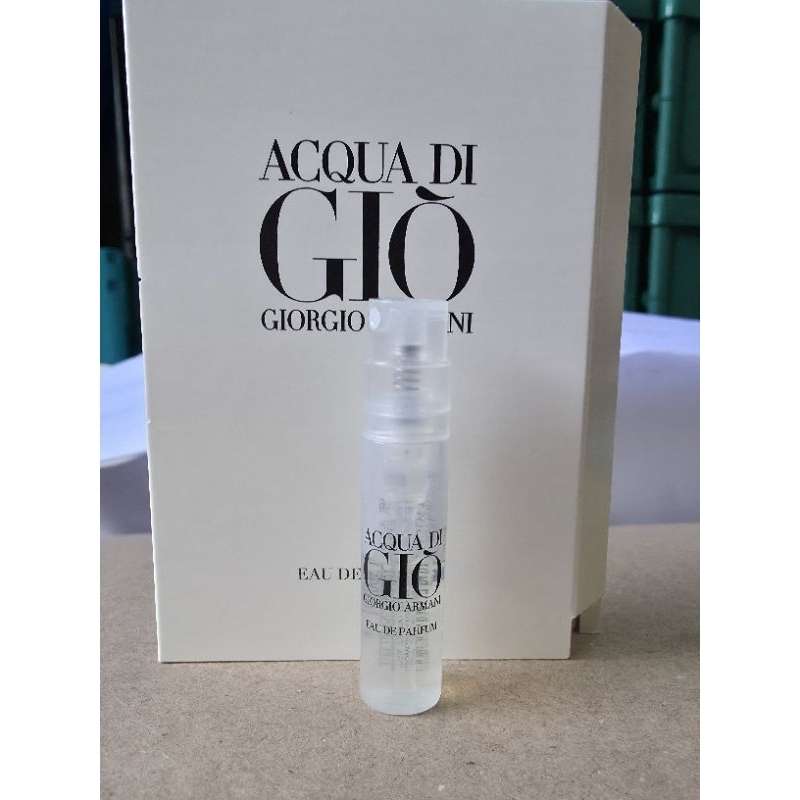 ถูกที่สุด น้ำหอม Giorgio Armani Acqua Di Gio EDP 1.2 ml  ราคาพิเศษ 50 บาท