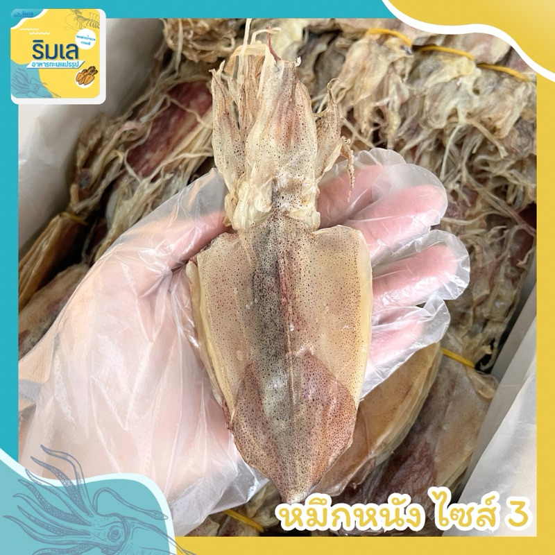🦑 หมึกหนัง ไซส์ 3 สินค้าตากใหม่ หวานธรรมชาติ ไม่เค็ม ของฝากจากบ้านเพระยอง