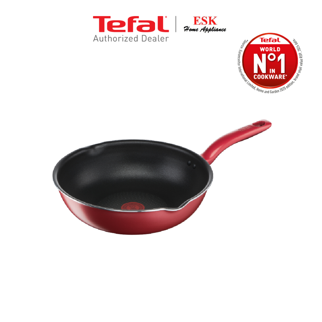 TEFAL กระทะก้นลึก 2ขอบหยัก 24 ม รุ่น G1358496(ประกันศูนย์2ปี)