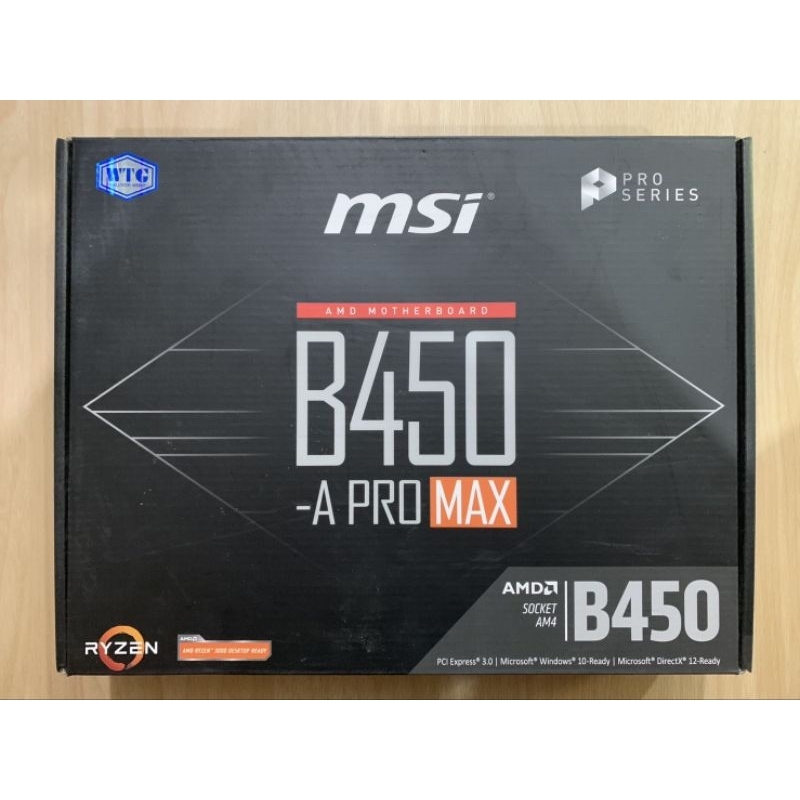 MSI B450 - A PRO MAX