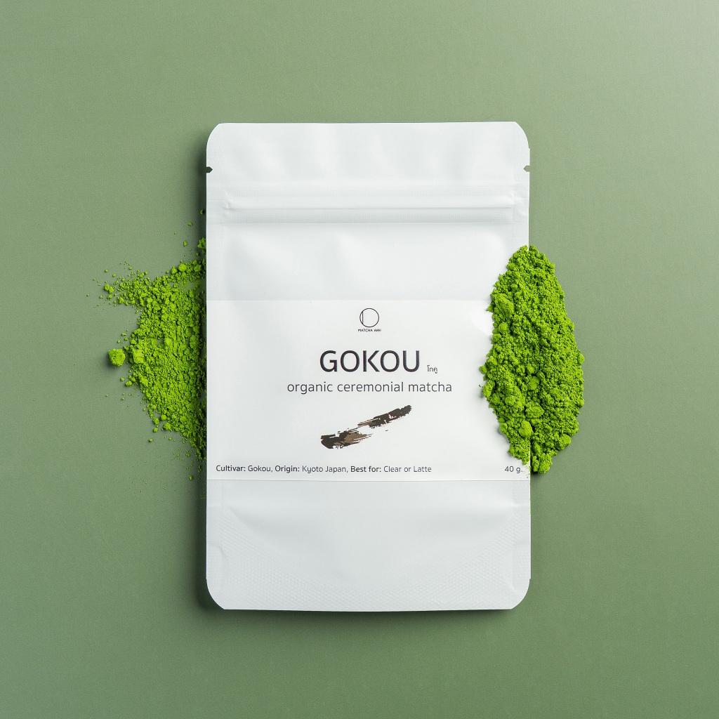 Gokou ผงมัทฉะแท้ 100% ขนาด 30g เกรดพิธีชงชา | มัทฉะออร์แกนิกจาก Kyoto ญี่ปุ่น | อูมามิเบาๆ หวานนุ่มนวล