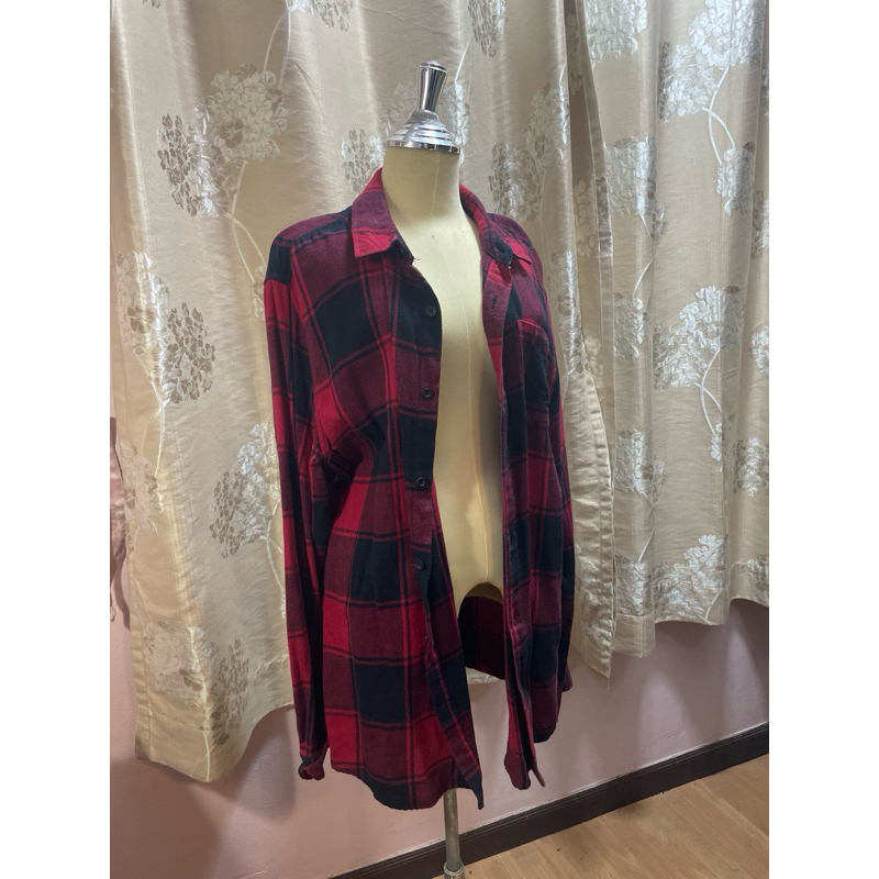 PACSUN เสื้อลายสก็อต