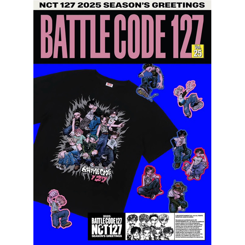 พร้อมส่ง ✨ NCT 127 - 2025 SG NCT 127 T-SHIRT SET