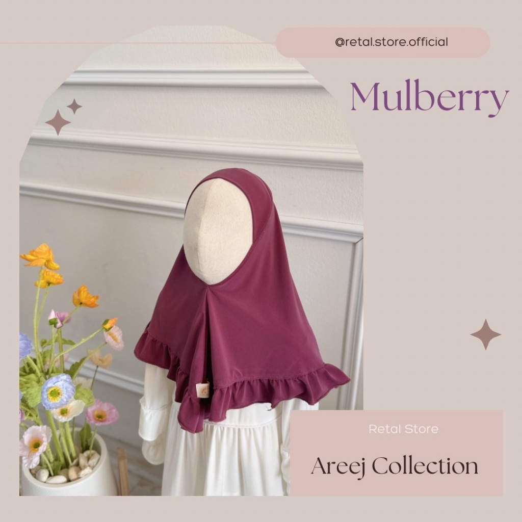 ฮิญาบเด็ก ผ้าคลุมเด็ก ทรงสามเหลี่ยม ( KIDS HIJAB Areej Collection )