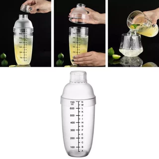TIMECAFE เชคเกอร์พลาสติก 300/500/700ml Cocktail Shaker Mixer แก้วผสมค็อกเทล กระบอกเขย่าโปรตีน อุปกรณ์ค็อกเทล