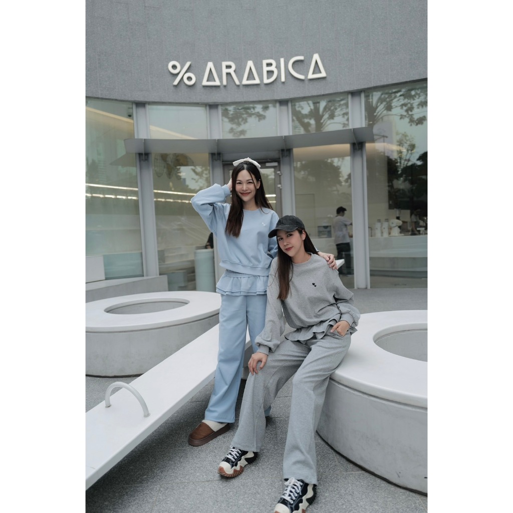 WARM10 Heartbeat Set Airport Look ชุดวอร์มแต่งระบาย