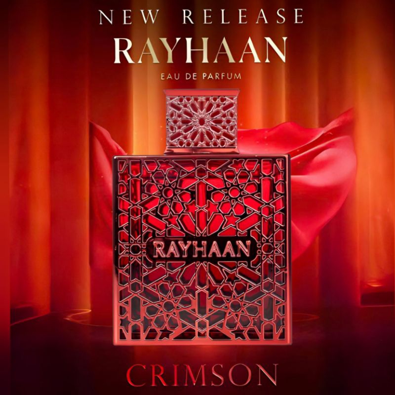 Rayhaan Crimson Eau De Parfum For Unisex 100 ml แดง