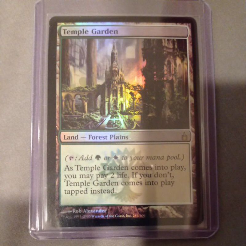 Temple Garden [Foil] RAV Ravnica: City of Guilds การ์ด Magic the Gathering [MTG] ของแท้
