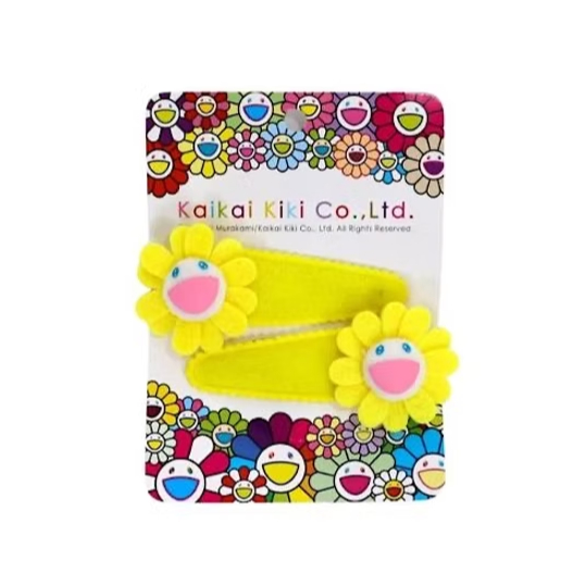 MURAKAMI FLOWER HAIRPIN - YELLOW