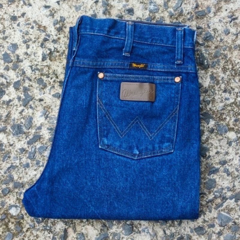 W6/34 กางเกงยีนส์มือสอง Wrangler รุ่น 936DEN เอววัดจริง 34.5" ยาวทั้งตัว 40" ปลายขา 8.5" ผลิต Mexico