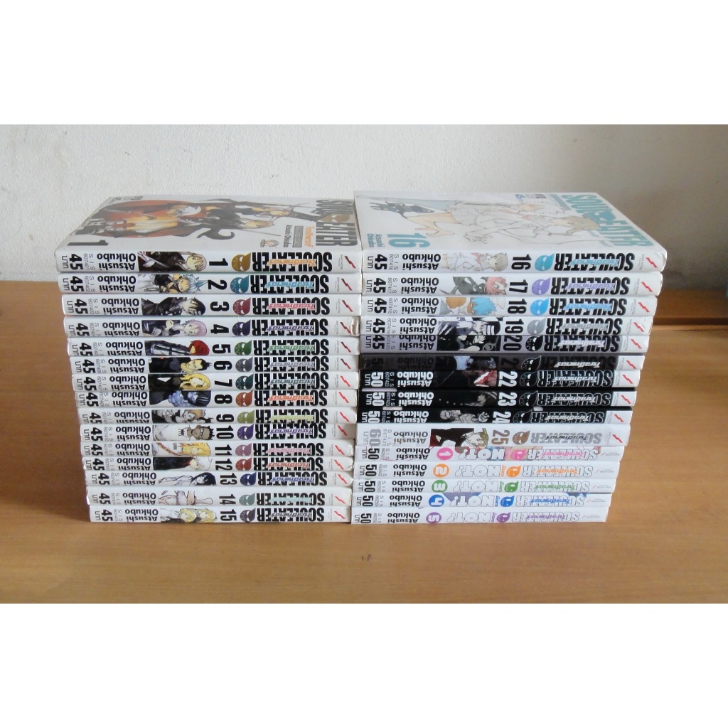 หนังสือการ์ตูน โซลอีทเตอร์ Soul Eater เล่ม 1-25 จบ + Soul Eater Not เล่ม 1-5 จบ (รวม 30 เล่ม) ผลงานข