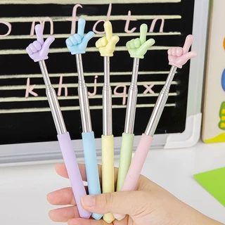 Index pointer แบบยืดหดได้ สีพาสเทล ไม้ชี้กระดาน ไม้ชี้หนังสือ